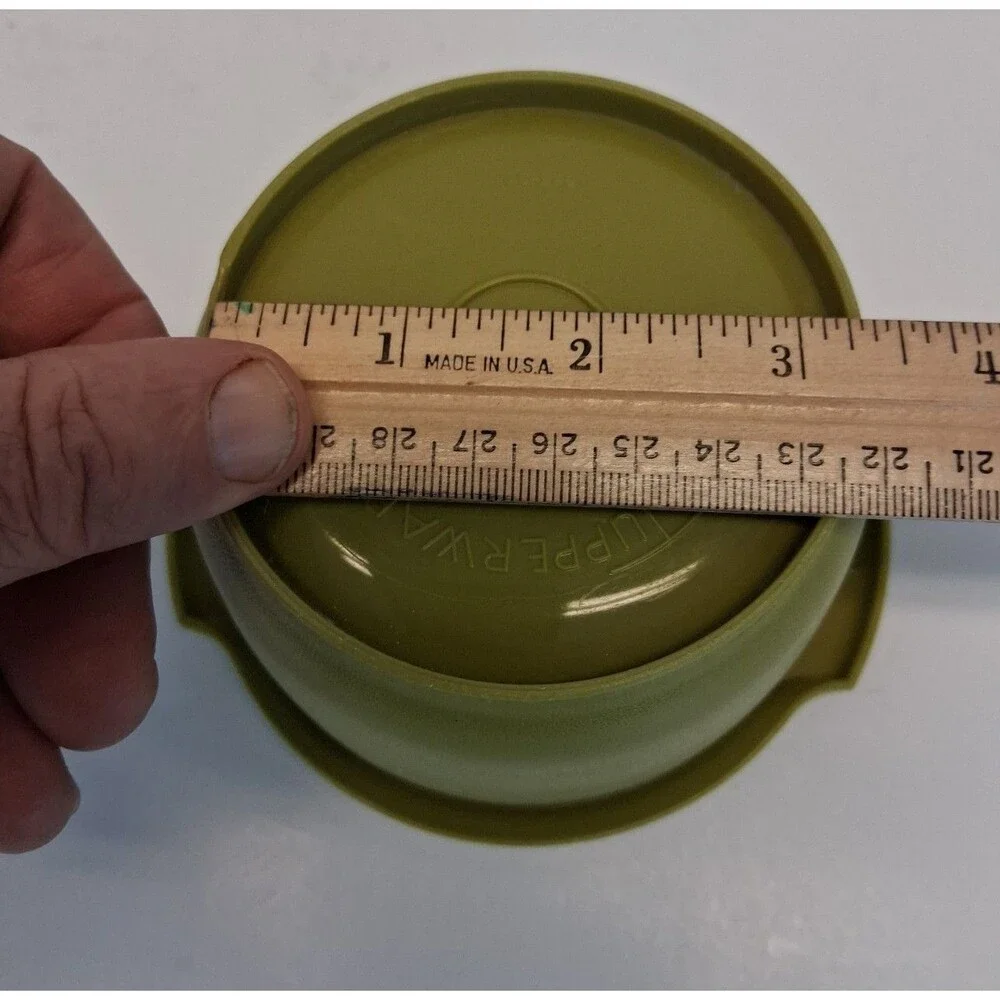 Vintage Tupperware 886-33 Avocado Green 16 oz Bowl Made in USA MCM 1970s Retro
